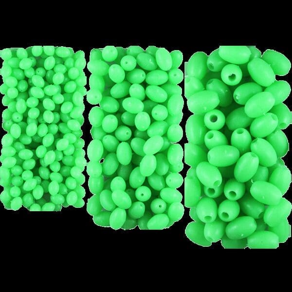 Soft Oval Lumo Beads - Green